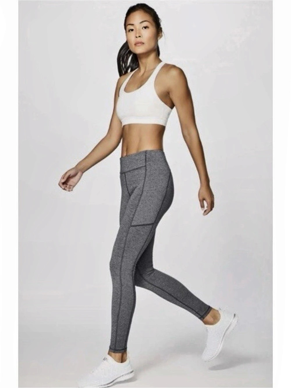 Lululemon Speed Up Leggings in Gray, size 4